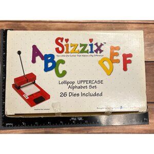 NEW Sizzix 38-1000 Lollipop Uppercase Alphabet Set of 26 Dies